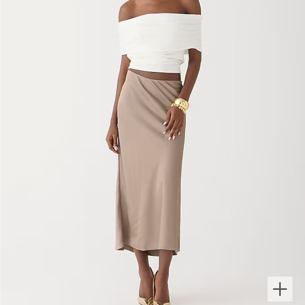 J. Crew Midi Skirt. SOLD OUT size SMALL in “WARM BOULDER” NWT